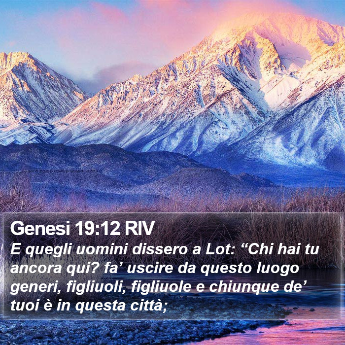 Genesi 19:12 RIV Bible Study