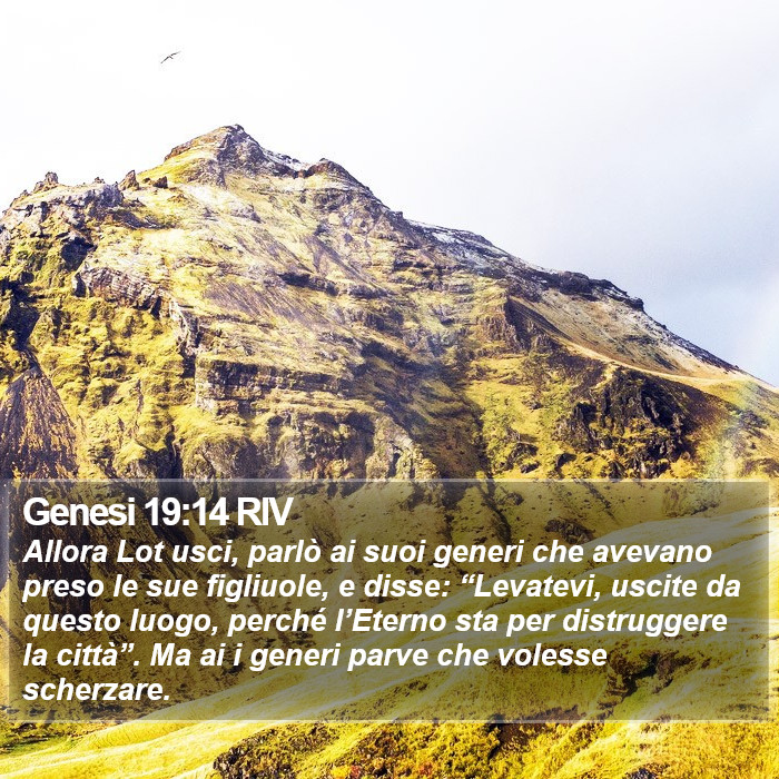 Genesi 19:14 RIV Bible Study