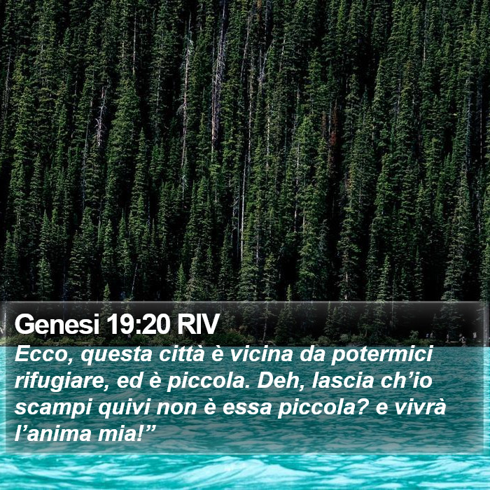 Genesi 19:20 RIV Bible Study