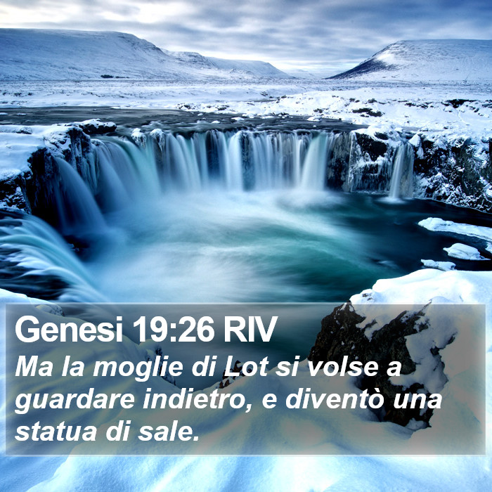 Genesi 19:26 RIV Bible Study