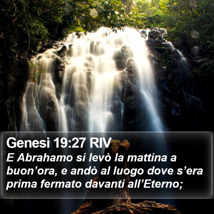 Genesi 19:27 RIV Bible Study