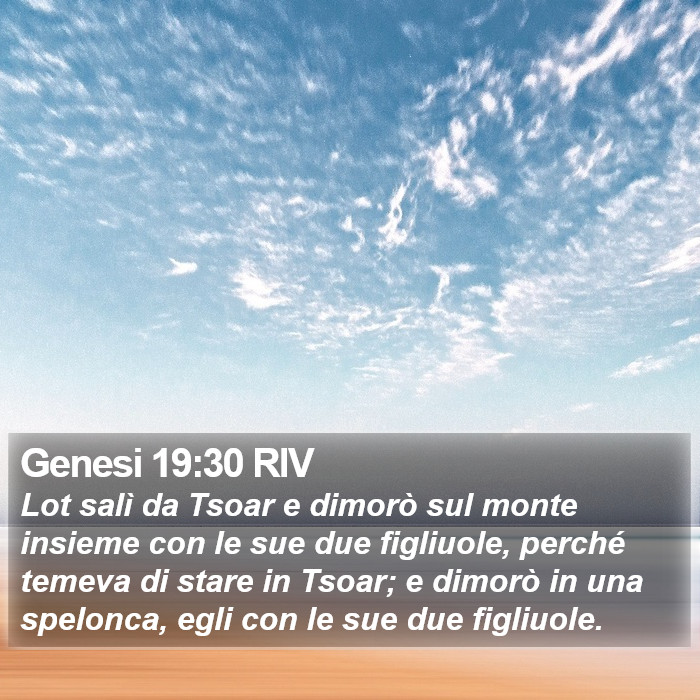 Genesi 19:30 RIV Bible Study