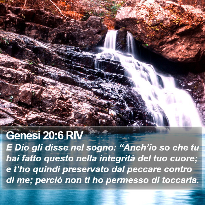 Genesi 20:6 RIV Bible Study