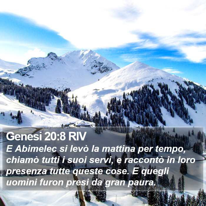 Genesi 20:8 RIV Bible Study