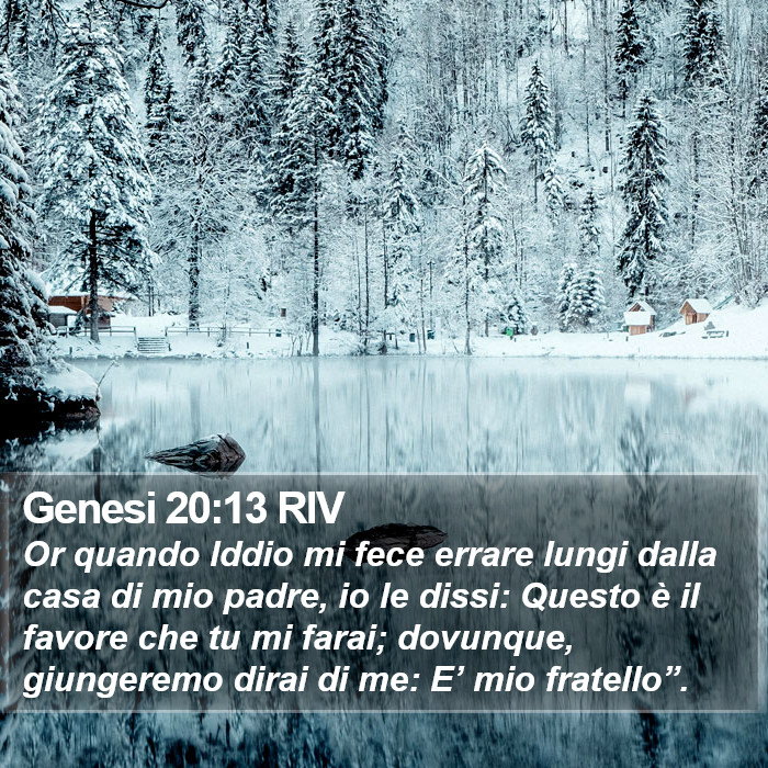 Genesi 20:13 RIV Bible Study