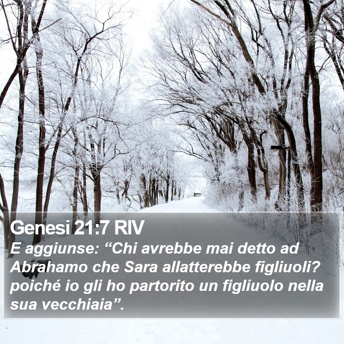 Genesi 21:7 RIV Bible Study