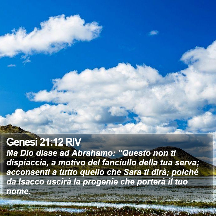 Genesi 21:12 RIV Bible Study