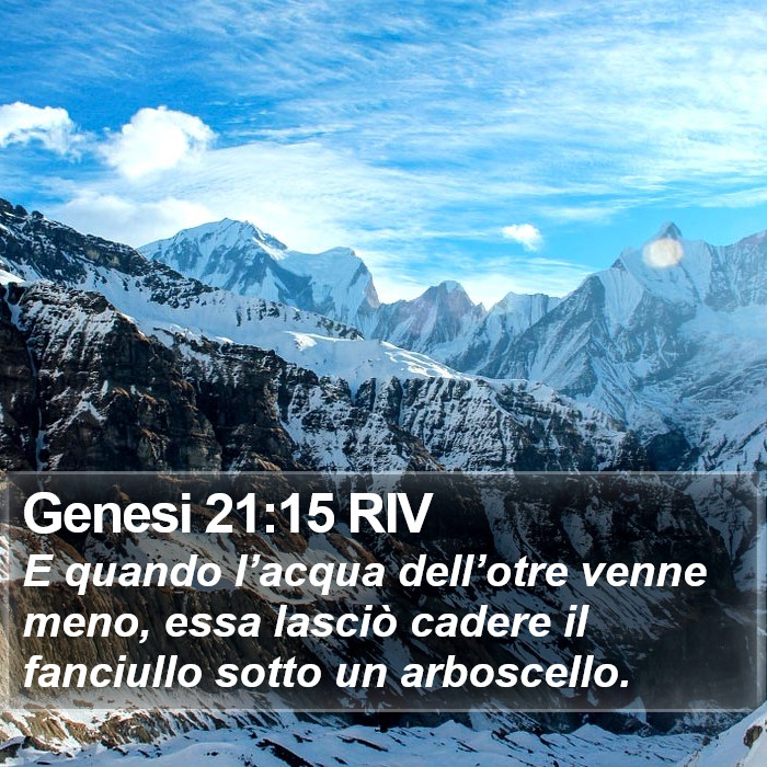 Genesi 21:15 RIV Bible Study