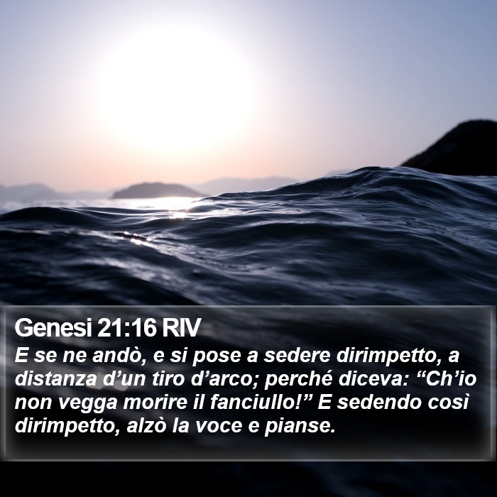 Genesi 21:16 RIV Bible Study