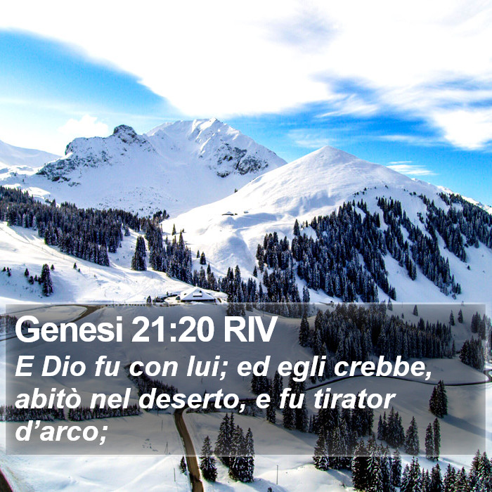 Genesi 21:20 RIV Bible Study