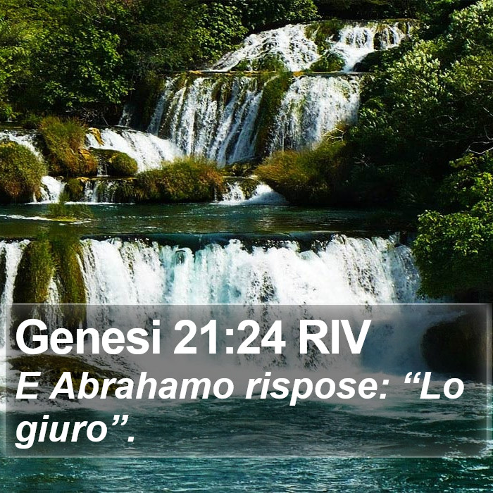 Genesi 21:24 RIV Bible Study