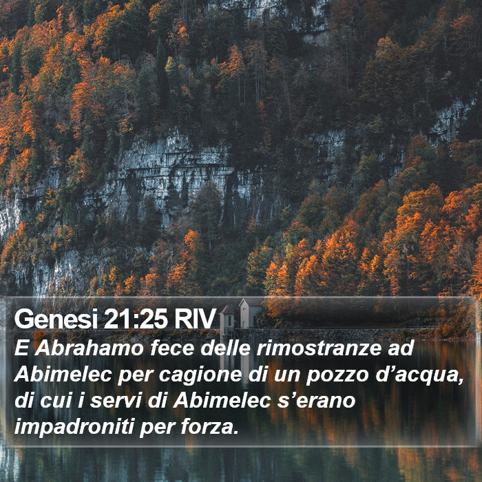 Genesi 21:25 RIV Bible Study