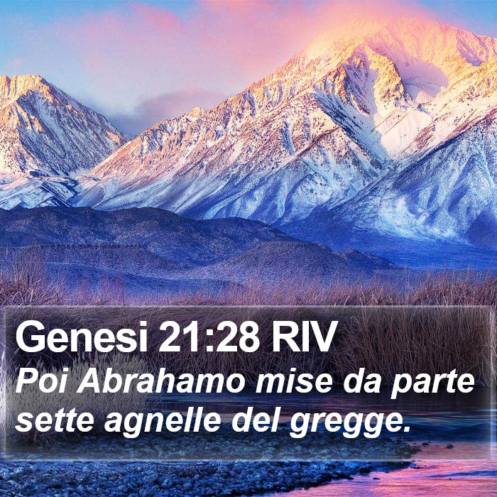 Genesi 21:28 RIV Bible Study