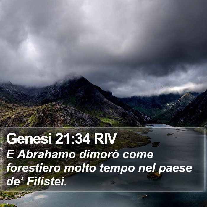 Genesi 21:34 RIV Bible Study