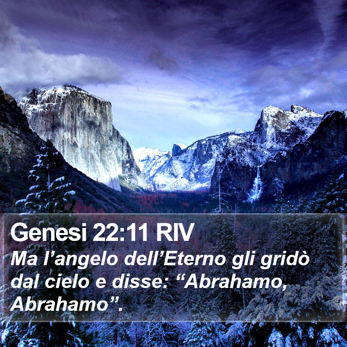 Genesi 22:11 RIV Bible Study