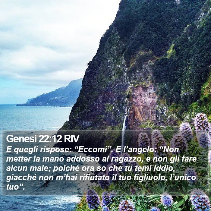 Genesi 22:12 RIV Bible Study