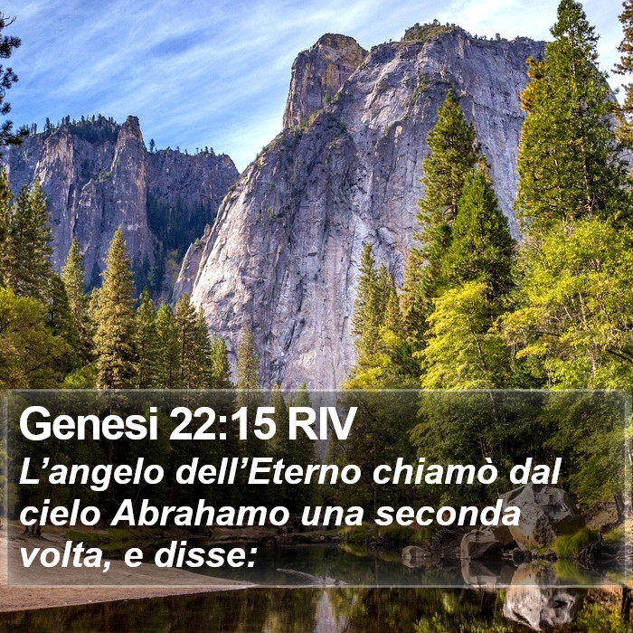 Genesi 22:15 RIV Bible Study