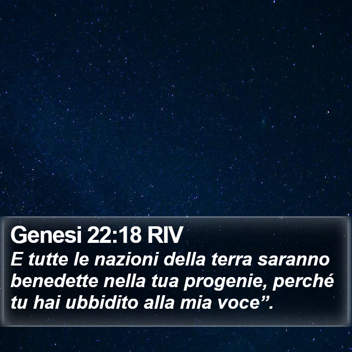 Genesi 22:18 RIV Bible Study