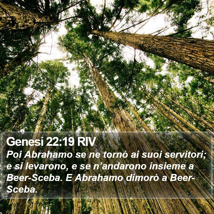 Genesi 22:19 RIV Bible Study