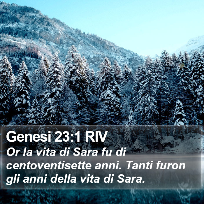 Genesi 23:1 RIV Bible Study