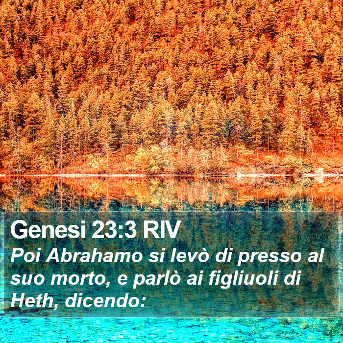 Genesi 23:3 RIV Bible Study