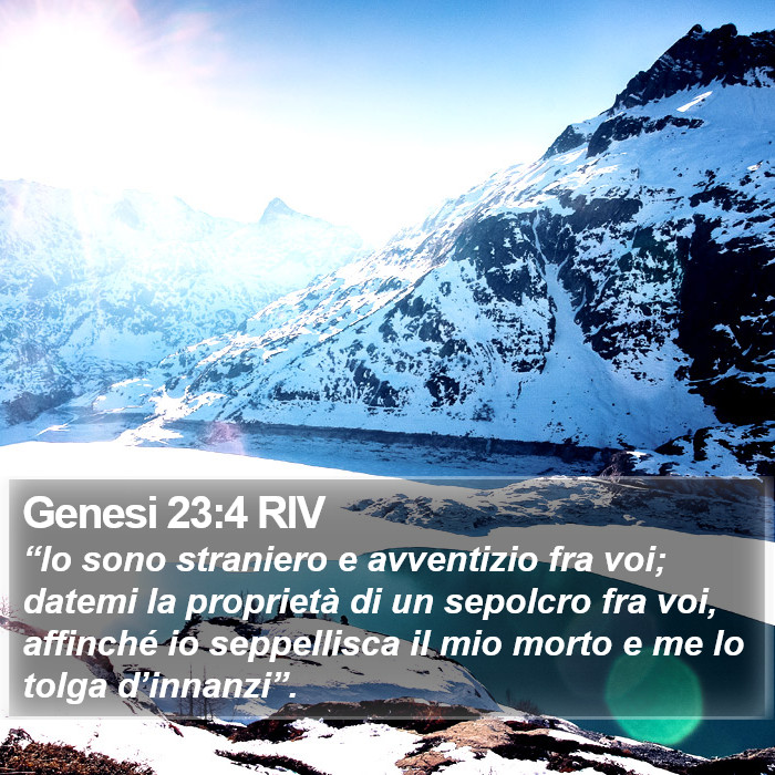 Genesi 23:4 RIV Bible Study