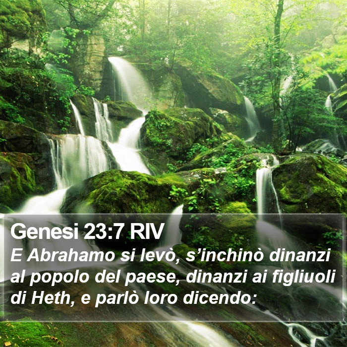 Genesi 23:7 RIV Bible Study