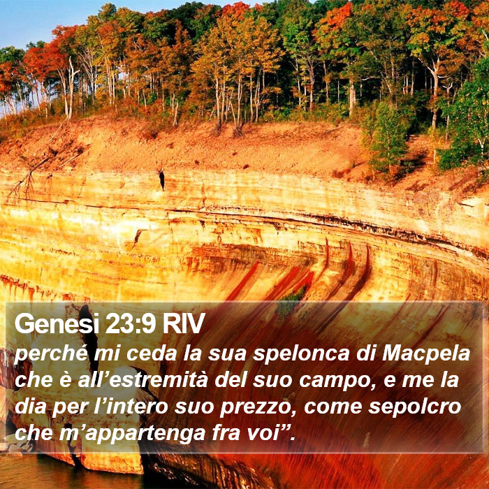 Genesi 23:9 RIV Bible Study
