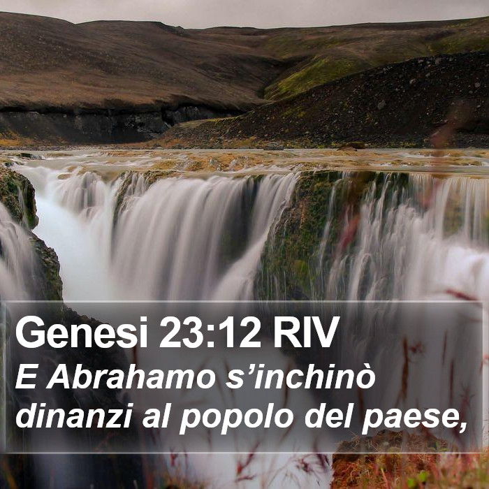 Genesi 23:12 RIV Bible Study