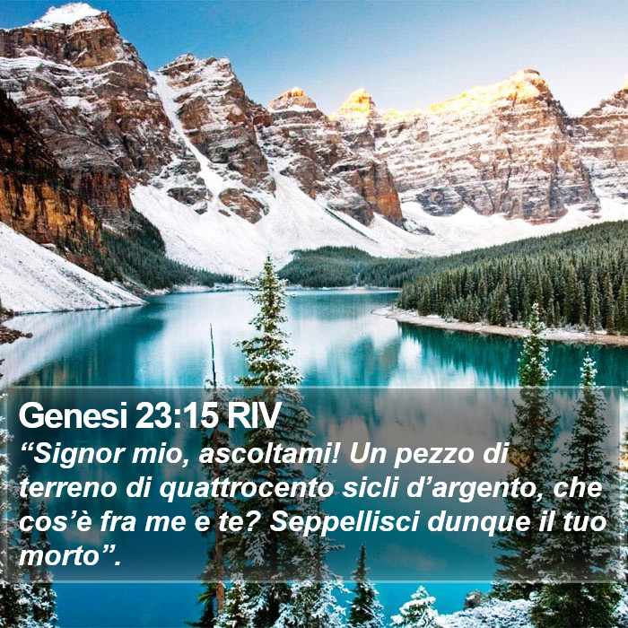 Genesi 23:15 RIV Bible Study