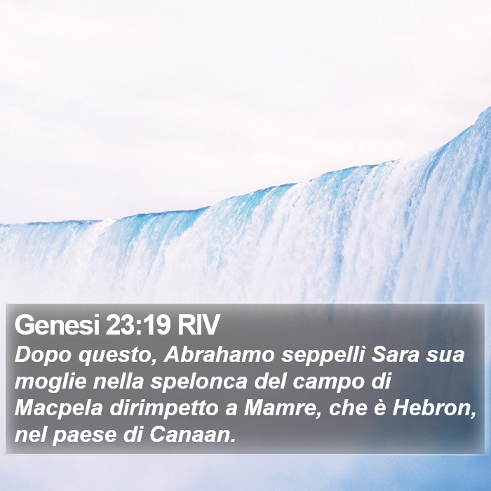 Genesi 23:19 RIV Bible Study
