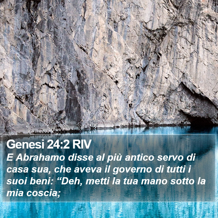 Genesi 24:2 RIV Bible Study