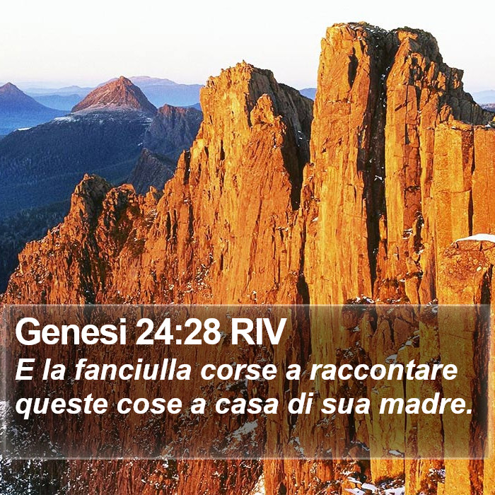 Genesi 24:28 RIV Bible Study