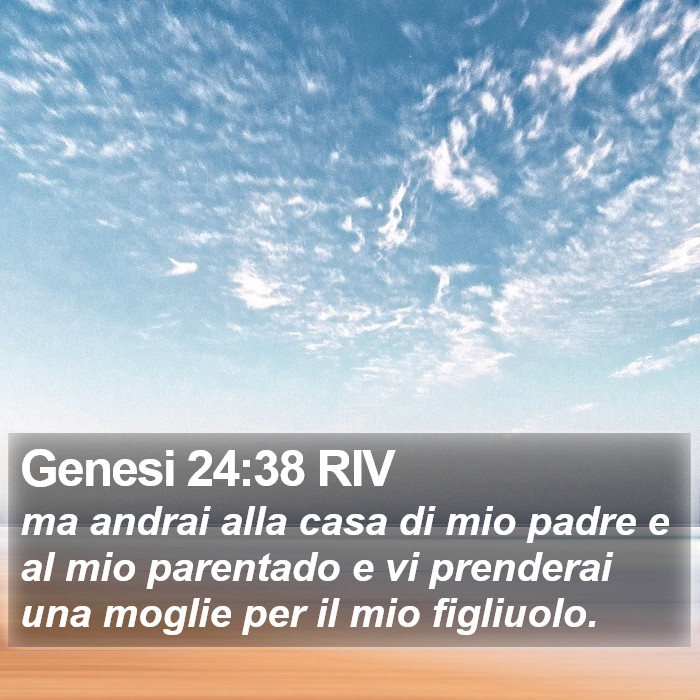 Genesi 24:38 RIV Bible Study