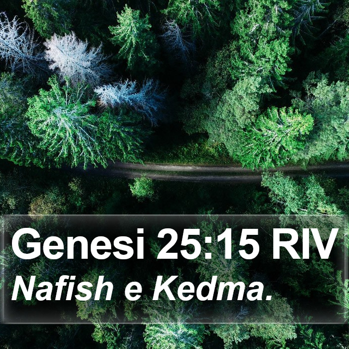 Genesi 25:15 RIV Bible Study