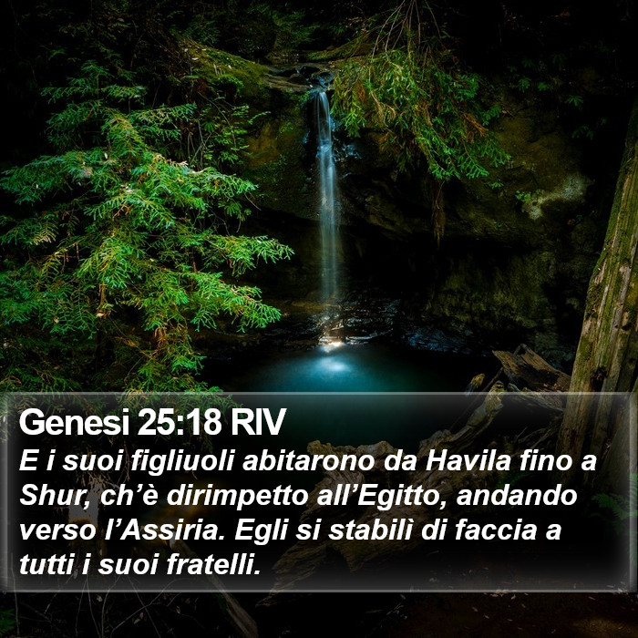 Genesi 25:18 RIV Bible Study