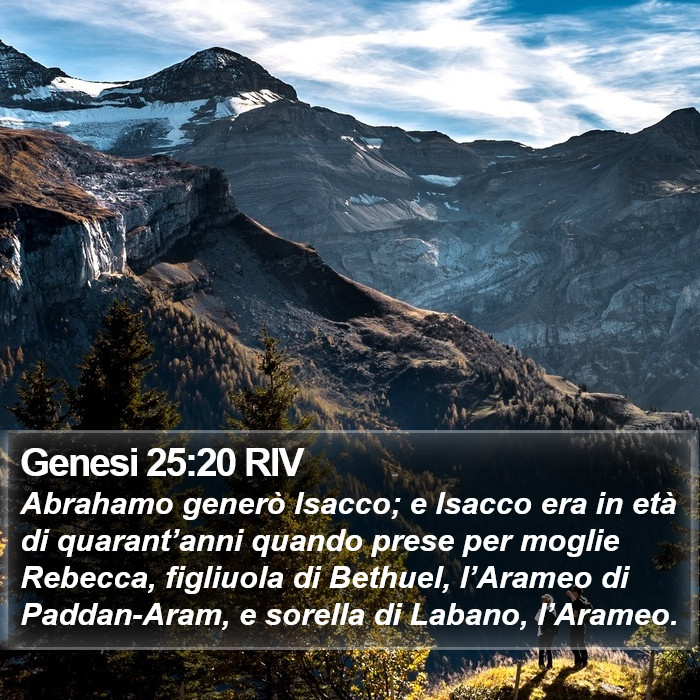 Genesi 25:20 RIV Bible Study