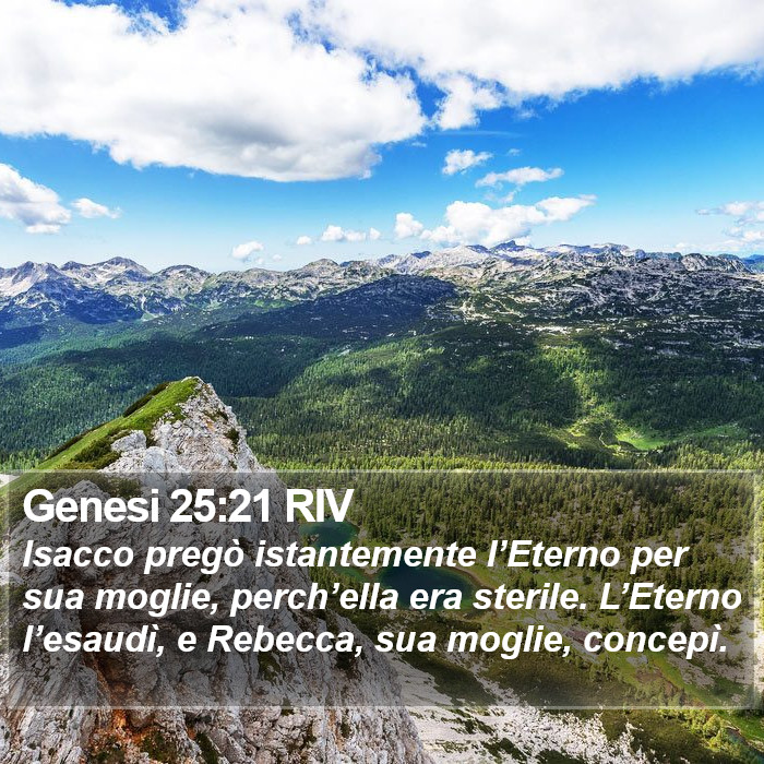 Genesi 25:21 RIV Bible Study