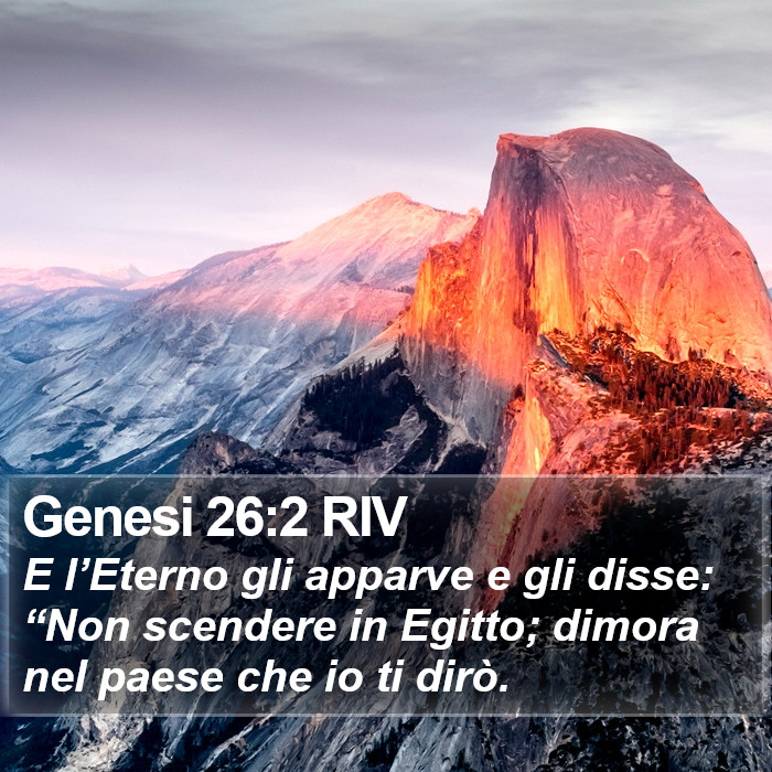 Genesi 26:2 RIV Bible Study