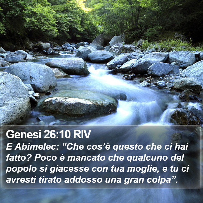 Genesi 26:10 RIV Bible Study