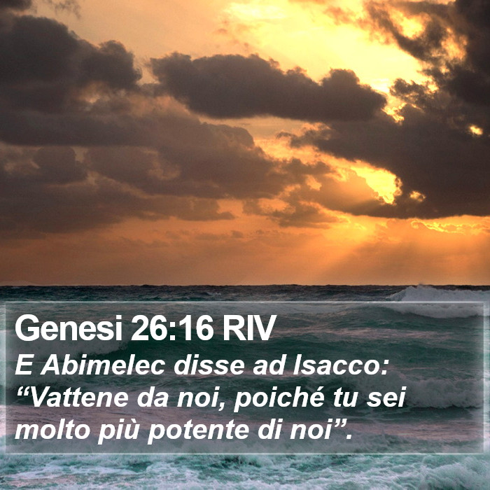 Genesi 26:16 RIV Bible Study