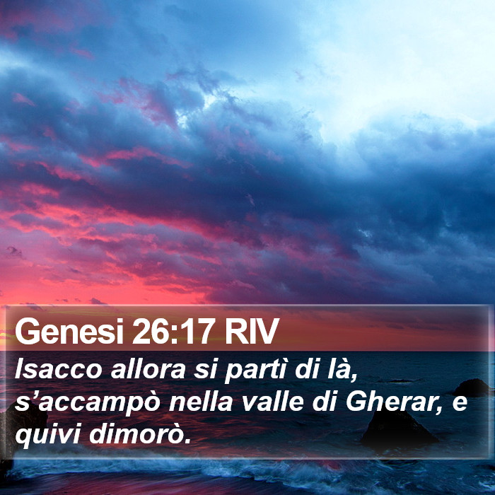 Genesi 26:17 RIV Bible Study