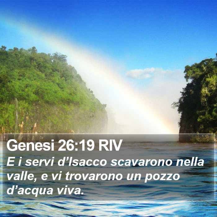 Genesi 26:19 RIV Bible Study