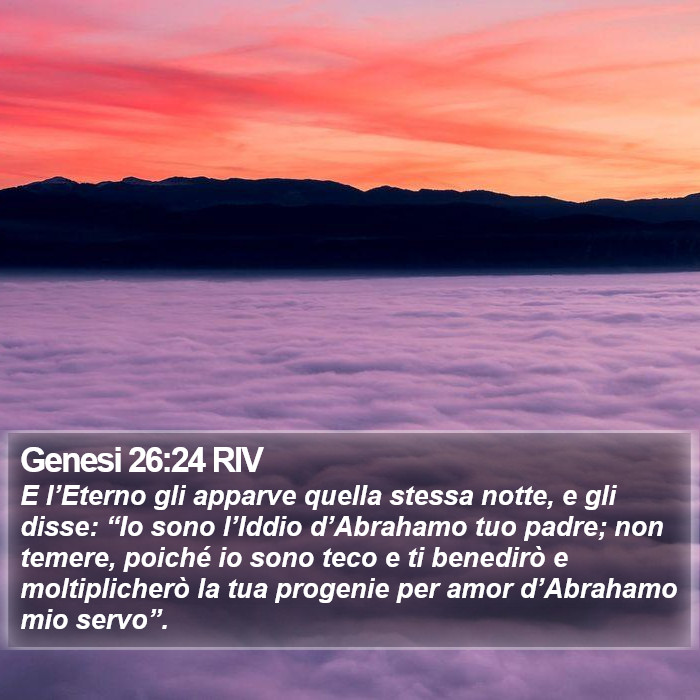 Genesi 26:24 RIV Bible Study