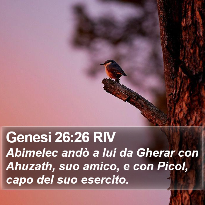 Genesi 26:26 RIV Bible Study