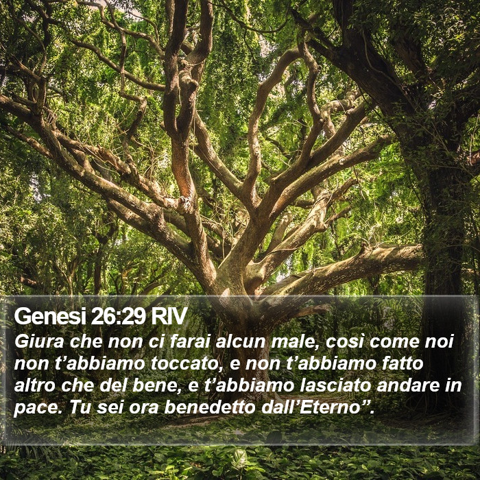 Genesi 26:29 RIV Bible Study