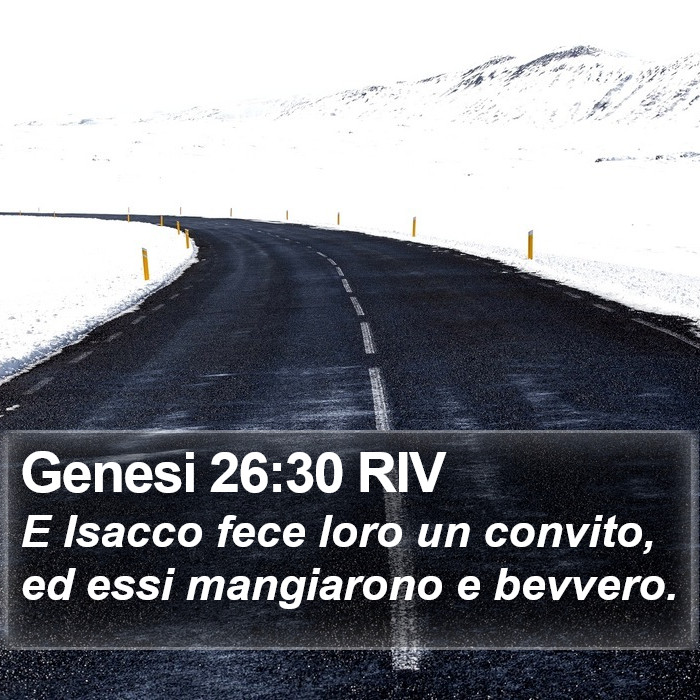 Genesi 26:30 RIV Bible Study