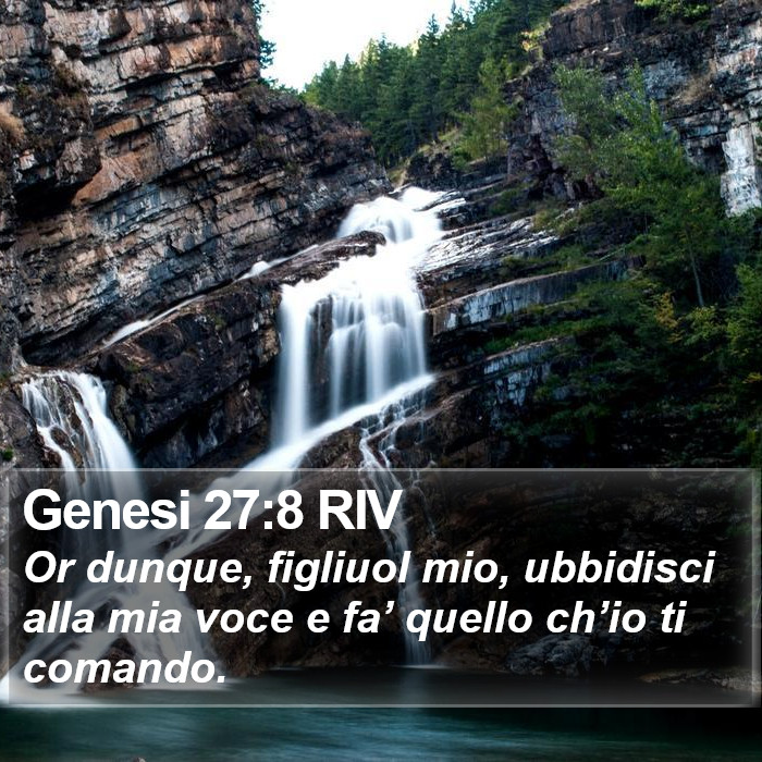 Genesi 27:8 RIV Bible Study
