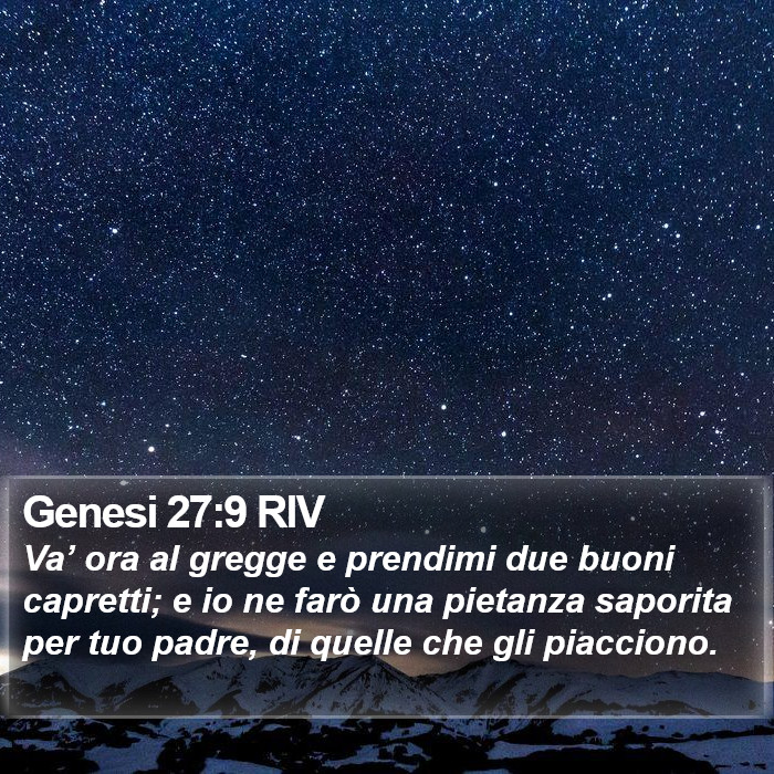 Genesi 27:9 RIV Bible Study