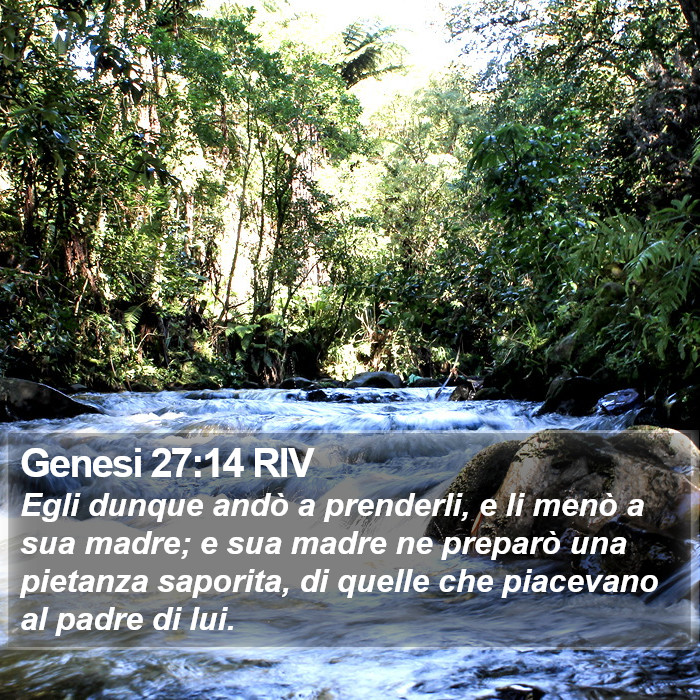 Genesi 27:14 RIV Bible Study